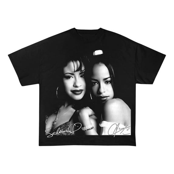 Vintage Selena and Aaliyah Shirt, Aaliyah One in a Million Shirt,Black Color,Size 2XL