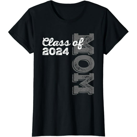 Vintage Senior 2024 Class Graduate Proud Mom Class of 2024 T-Shirt