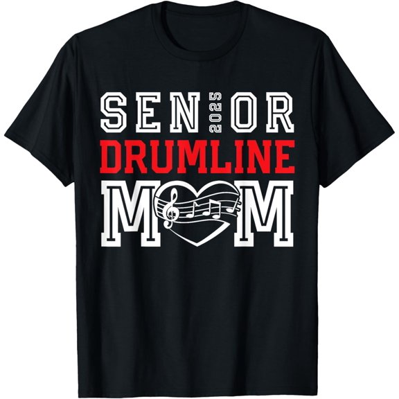 Vintage Senior 2025 Drumline Mom Band Marching Class of 2025 T-Shirt