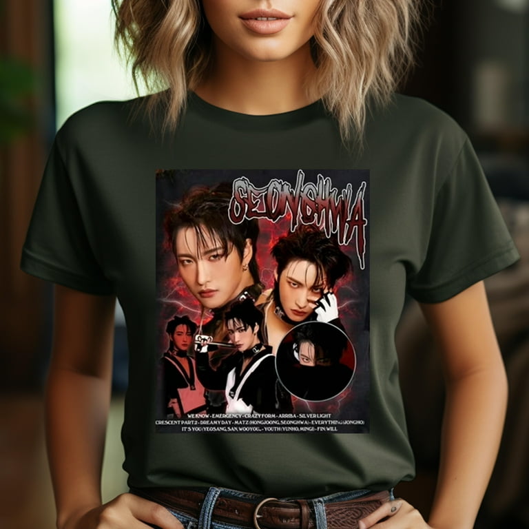 Amazon.com: ATEEZ Official Merch Exclusive Seonghwa T-Shirt