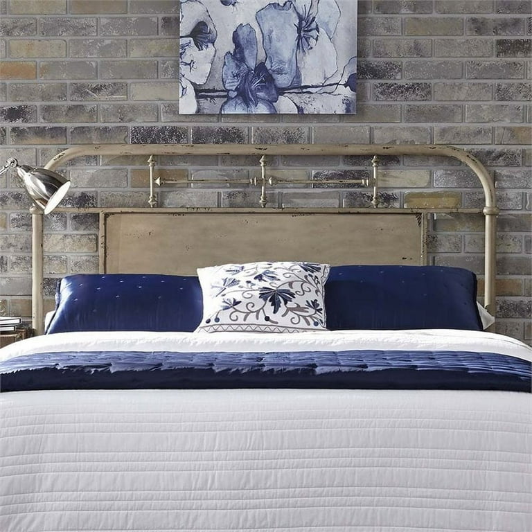 Vintage Series Metal King Metal Headboard Vintage Cream