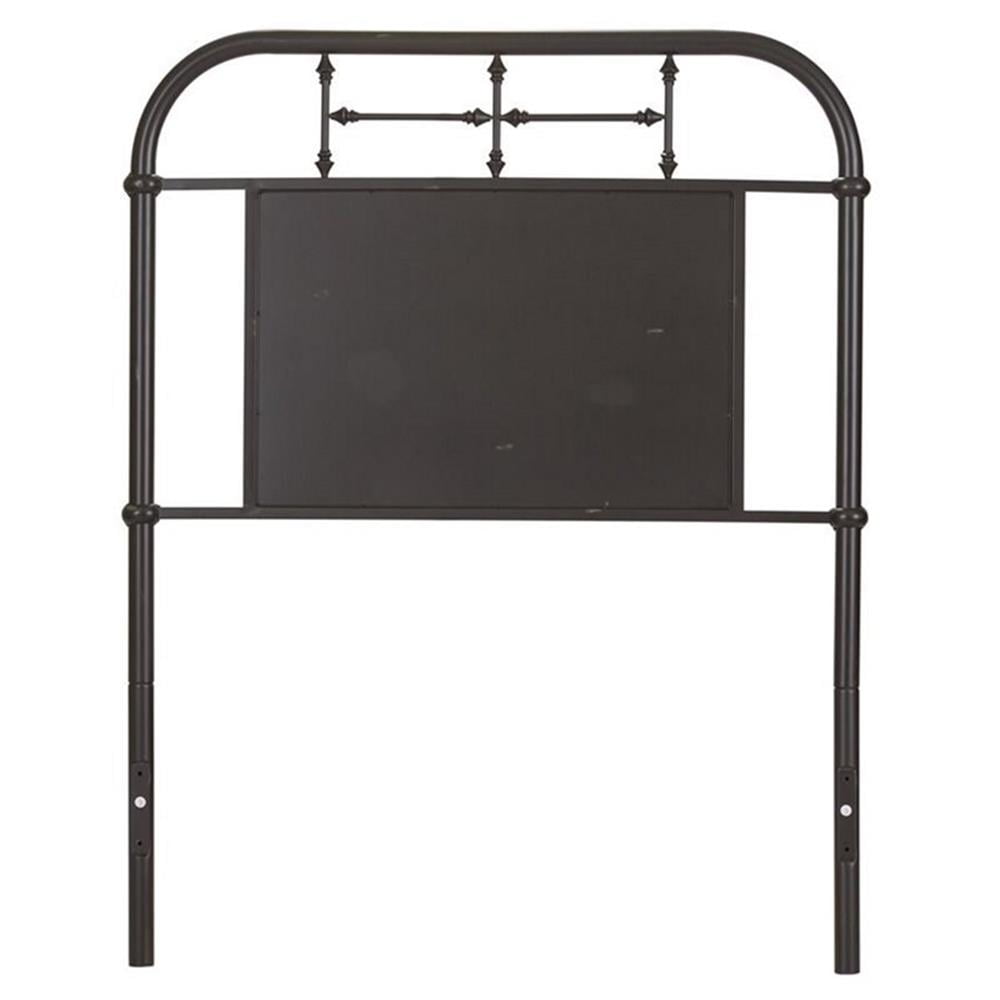 Twin Black Distressed Metal Vintage Headboard