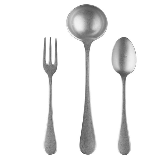 3 Pcs Serving Set (Fork Spoon and Ladle) VINTAGE