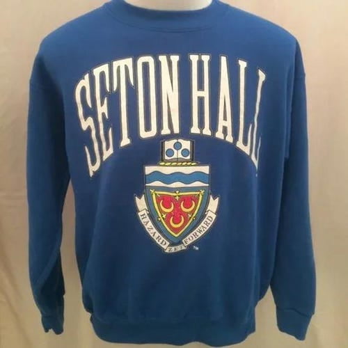 Vintage Seton Hall University Pirates Crewneck Sweatshirt Seton Hall Pirates Shirt Seton Hall Crewneck Seton Hall Pirates Sweater Walmart