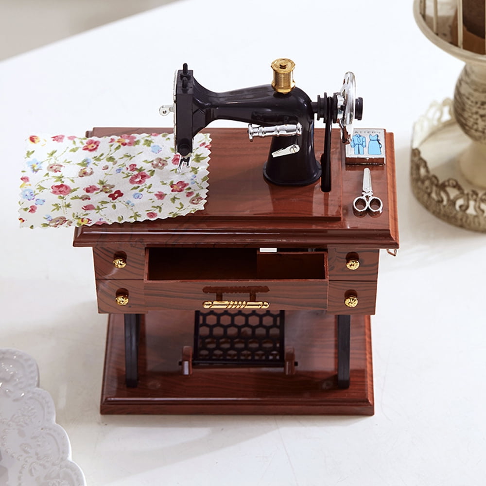 Vintage Sewing Machine Music Box Music Box Antique Sewing Machine
