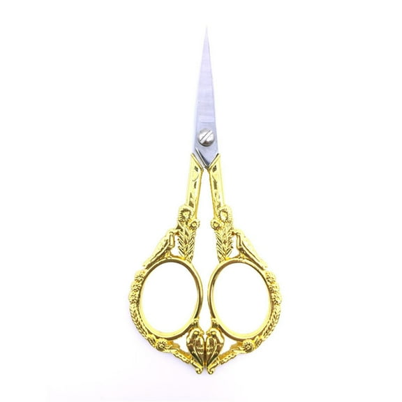 Vintage Sewing Scissors Flower Bird Thread Cutter Yarn Shears for Embroidery Craft Art Work Everyday Use
