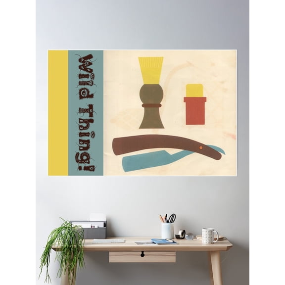 Vintage Shaving Wild Thing Poster Wall Art, Modern Wall Decor For Living Room Bedroom, 8x12 UNFRAMED