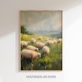 thumbnail image 1 of Vintage Sheep Poster Wall Art, Cottage Landscape Poster Farmhouse Decor, Vintage Countryside Poster S46, Size 8x12 UNFFRAMED F03.1.7l2346, 1 of 3