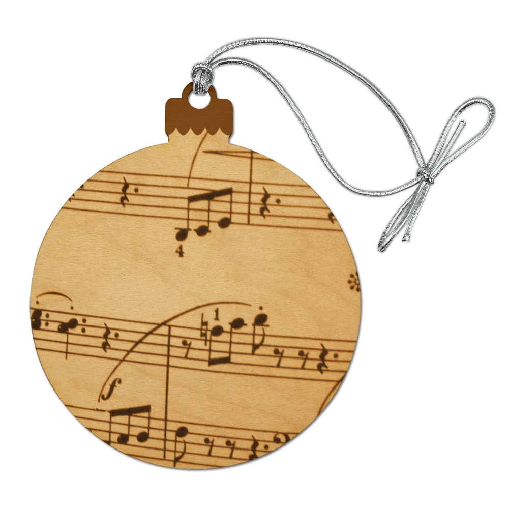 Vintage Sheet Music Notes Musical Score Musician Wood Christmas Tree ...
