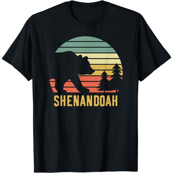 Vintage Shenandoah National Park Retro Bear Souvenir Gift Unisex T-Shirt for Men Women Kids Toddler