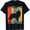 thumbnail image 1 of Vintage Shetland Sheepdog Sheltie Silhouette Dog Lover Dog T-Shirt, 1 of 4