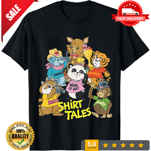 Vintage Shirt Tales 80s Saturday Morning Cartoon Pammy Panda T-Shirt New, LIMITED EDITION-TH70004