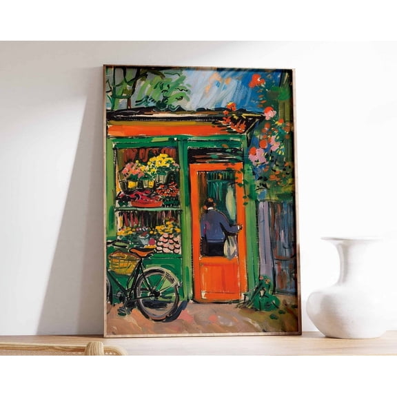 Vintage Shop Poster, Bicycle Poster, Retro Store Wall Art, Vintage Storefront Print, Classic Bike Decor, Nostalgic Wall Art, Retro Decor Wall Art, Modern Wall Decor, 8x12 UNFRAMED