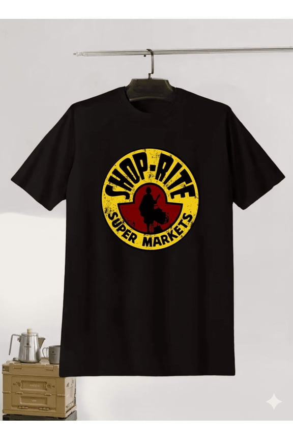 Vintage ShopRite Grocery Nostalgic Retro Store Brand Art Unisex T-Shirt up to size 5XL