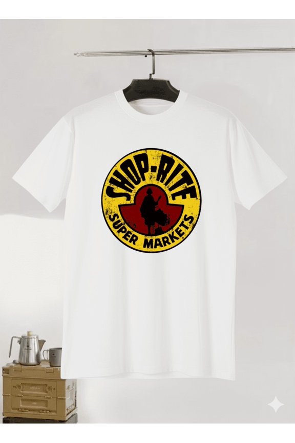 Vintage ShopRite Grocery Nostalgic Retro Store Brand Art Unisex T-Shirt up to size 5XL