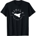 thumbnail image 1 of Vintage Sicily Italy Map Graphic Tee Retro Italian Heritage Souvenir T-Shirt with Coordinates Catania Messina Palermo Short Sleeve Fashion Apparel for Men Women, 1 of 6