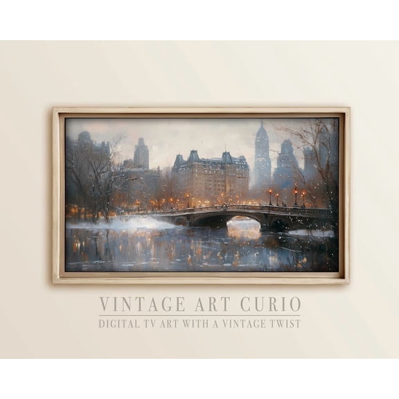 Vintage Sika Deer, Rustic Winter Art Home Decor #4446, 16x24 UNFRAMED