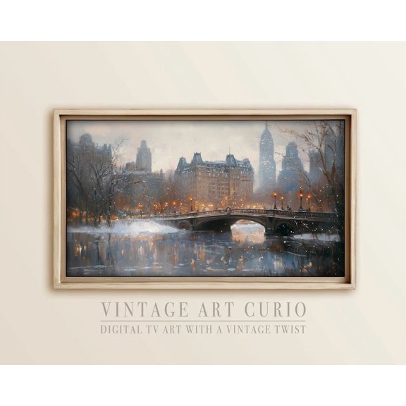 Vintage Sika Deer, Rustic Winter Art Home Decor #4446, 8x12 UNFRAMED