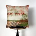 thumbnail image 1 of Vintage Silent Night | Merry Christmas | Throw Pillow | Christmas Pillow | Home Decor | Christmas Decor | Couch Pillows | Sofa Pillows, 1 of 10