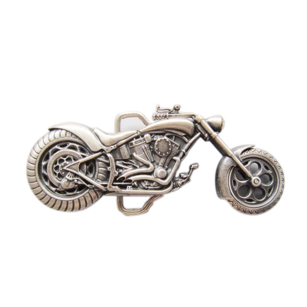 Vintage Silver Plated Heavy Motorcycle Biker Rider Belt  display picture 2