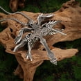 thumbnail image 1 of Vintage Silver Six Winged Angel Wings Cross Pendant Necklace, 1 of 2