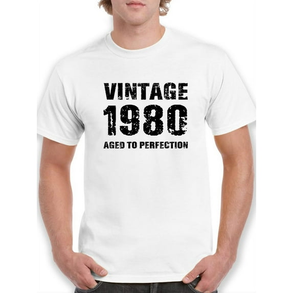 Vintage Since 1980 Men T-Shirt, Male Medium