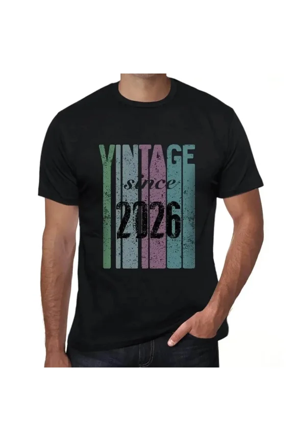 Vintage Since 2026 Graphic Style Eco Forward Classic Unisex T-Shirt, up to size 5XL