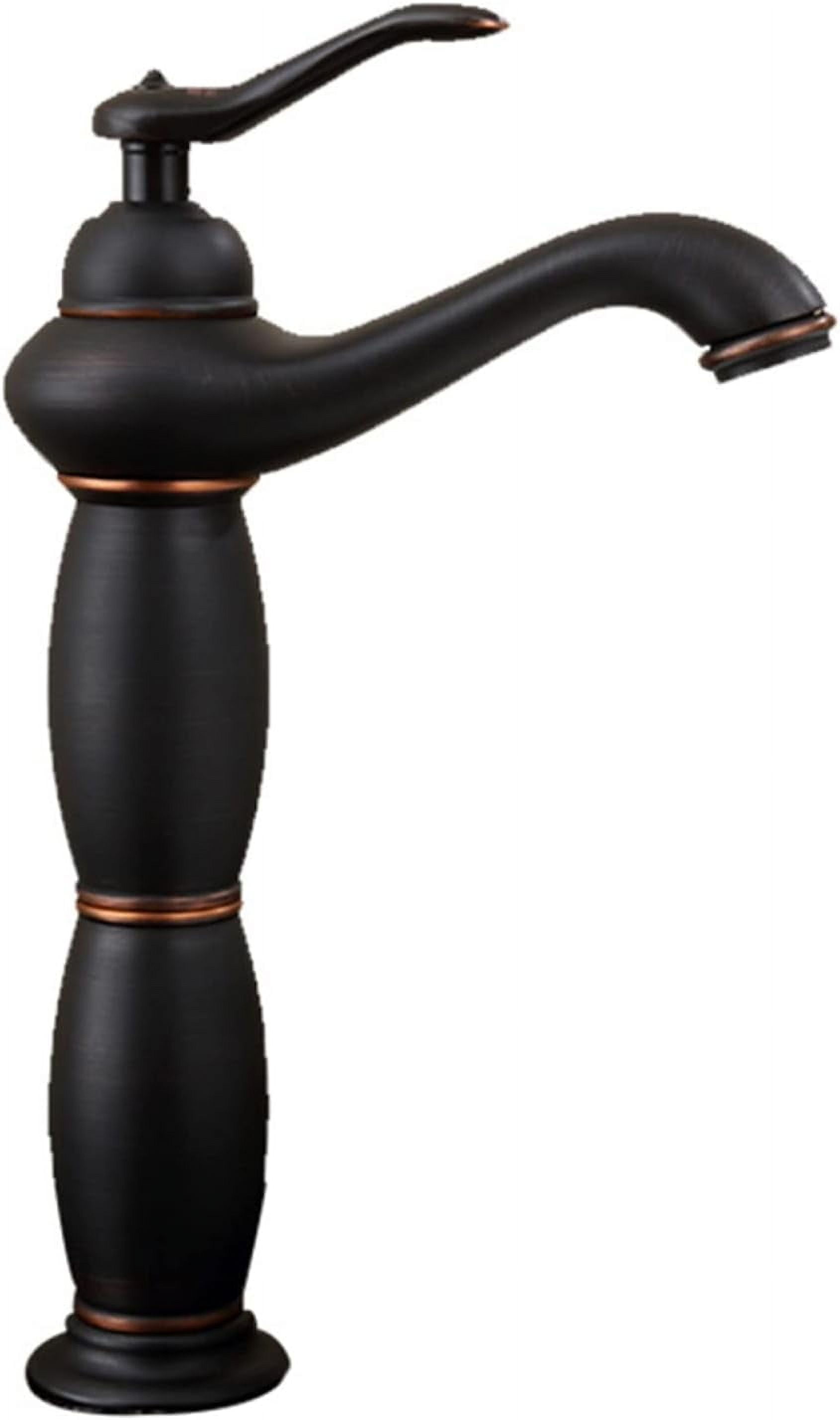 Vintage Sink Faucet Bathroom, Brass Sink Faucet Bathroom, Cold Hot Mixer Vintage Vanity Tap, Single Handle Bathroom Sink Faucet High, Black