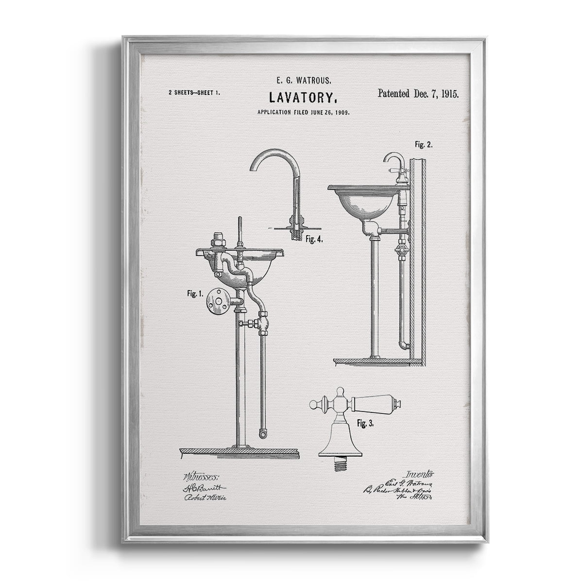 Vintage Sink II Premium Classic Framed Print - Ready to Hang