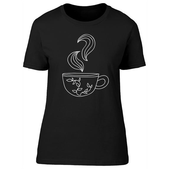Vintage Sketch Of A Cup Of Tea T-Shirt Women -Image by Shutterstock,  XX-Large