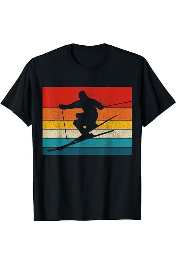 Vintage Ski Retro Skiing Freeski Skier Gift T-Shirt