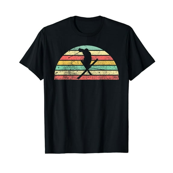 Vintage Ski T-shirt | Graphic Skiing Tee Shirt | Skier Gift T-Shirt