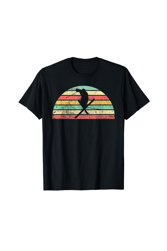 Vintage Ski T-shirt | Graphic Skiing Tee Shirt | Skier Gift T-Shirt