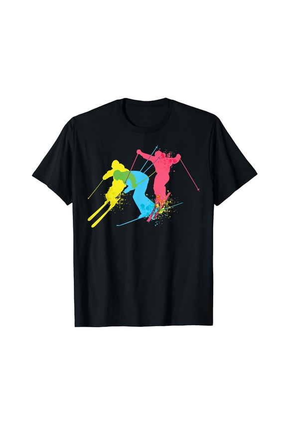 Vintage Ski T-shirt Skiing Gifts for Men Women T-Shirt