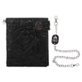 thumbnail image 1 of Vintage Skull Leather Wallet With Anti Theft Chain Men Bifold ID Credit Card Ho, 1 of 10