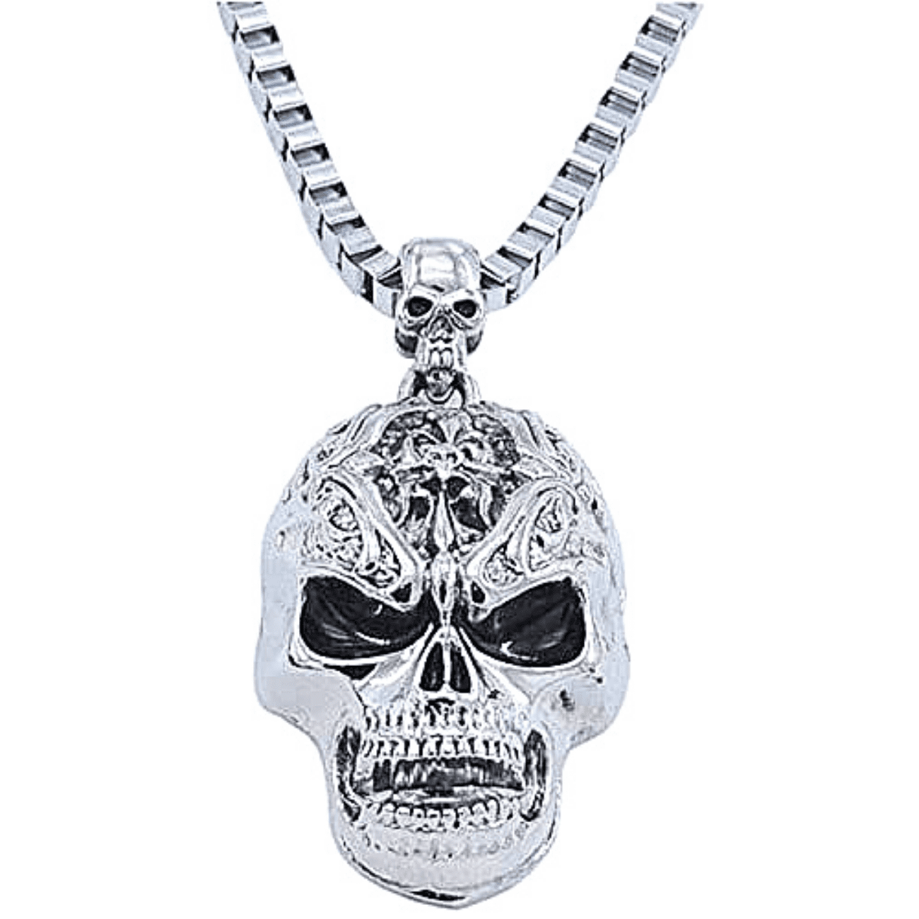 1pc Unisex Retro Skull Pendant Necklace For Men, Women, Halloween Gift,  Boyfriend | SHEIN USA