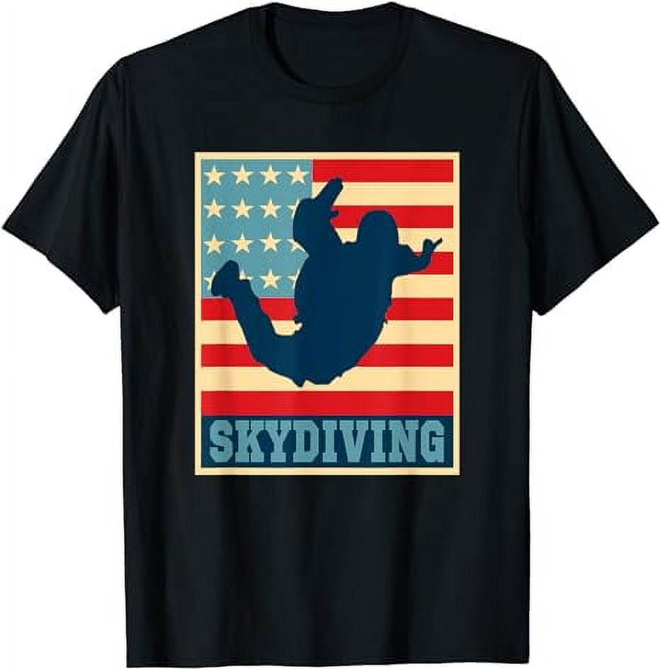 Vintage Skydiving T-Shirt Parachuting T Shirt Skydive Tee - Walmart.com