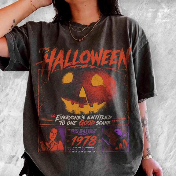 Vintage Slasher Horror T-Shirt, Retro Halloween Movie Graphic Tee, Spooky Season Horror Shirt, Classic Scary Film Fan Gift