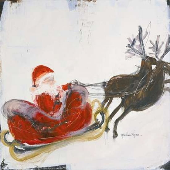 Vintage Sleigh Canvas Art - Melissa Lyons (24 x 24)