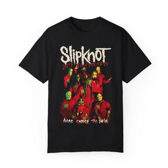 Vintage Slipknot 25th Anniv Tour T-shirt – Here Comes The Pain, Double Sided