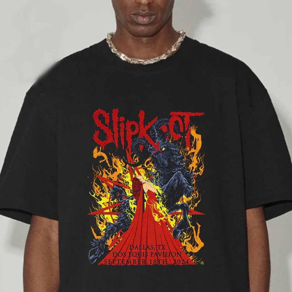 Vintage Slipknot Dallas Texas 2024 Tour Dos Equis Pavilion On September