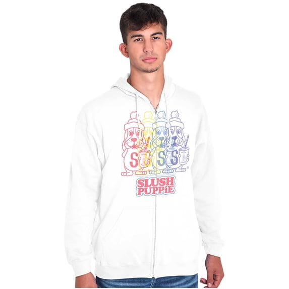 Vintage Slush Puppie Retro Cartoon Unisex Plus Size Zip Hoodie Brisco Brands 3X
