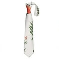 thumbnail image 1 of Vintage Small Floral Tie - Retro Botanical Print Men's Formal Wedding Necktie, 1 of 6