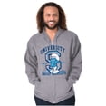 thumbnail image 1 of Vintage Smurf University Graduate Zip Up Hoodie Men's Women's Brisco Brands M, 1 of 6