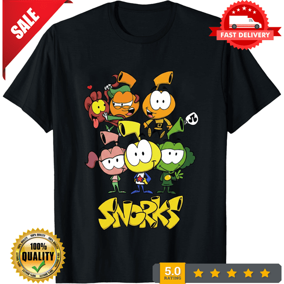 Vintage Snorks 80s Kids Cartoon T-Shirt Snorkland Tee, NEW INSTOCK-TH76079