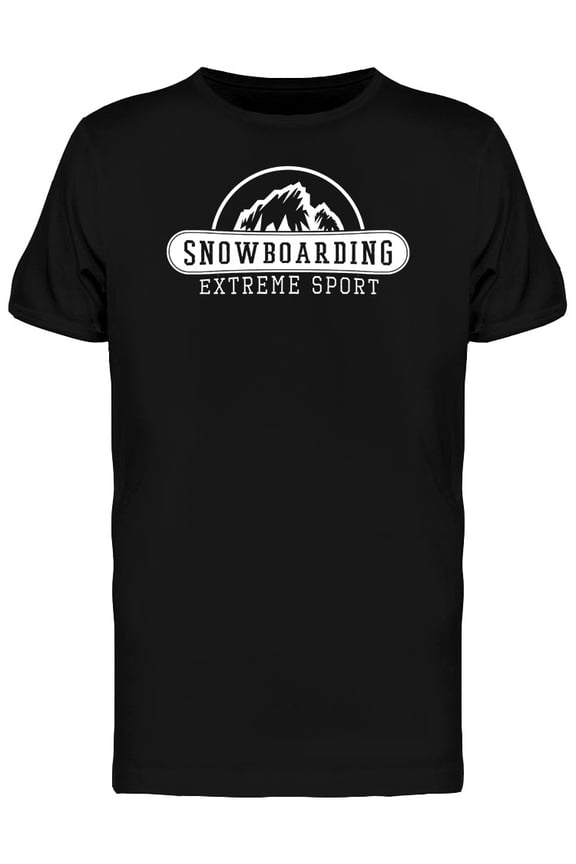 Vintage Snowboarding Logo T-Shirt Men -Image by Shutterstock, Male 3X-Large
