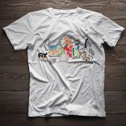Vintage So Far by Crosby, Stills, Nash Young T-Shirt David Stephen Graham Neil