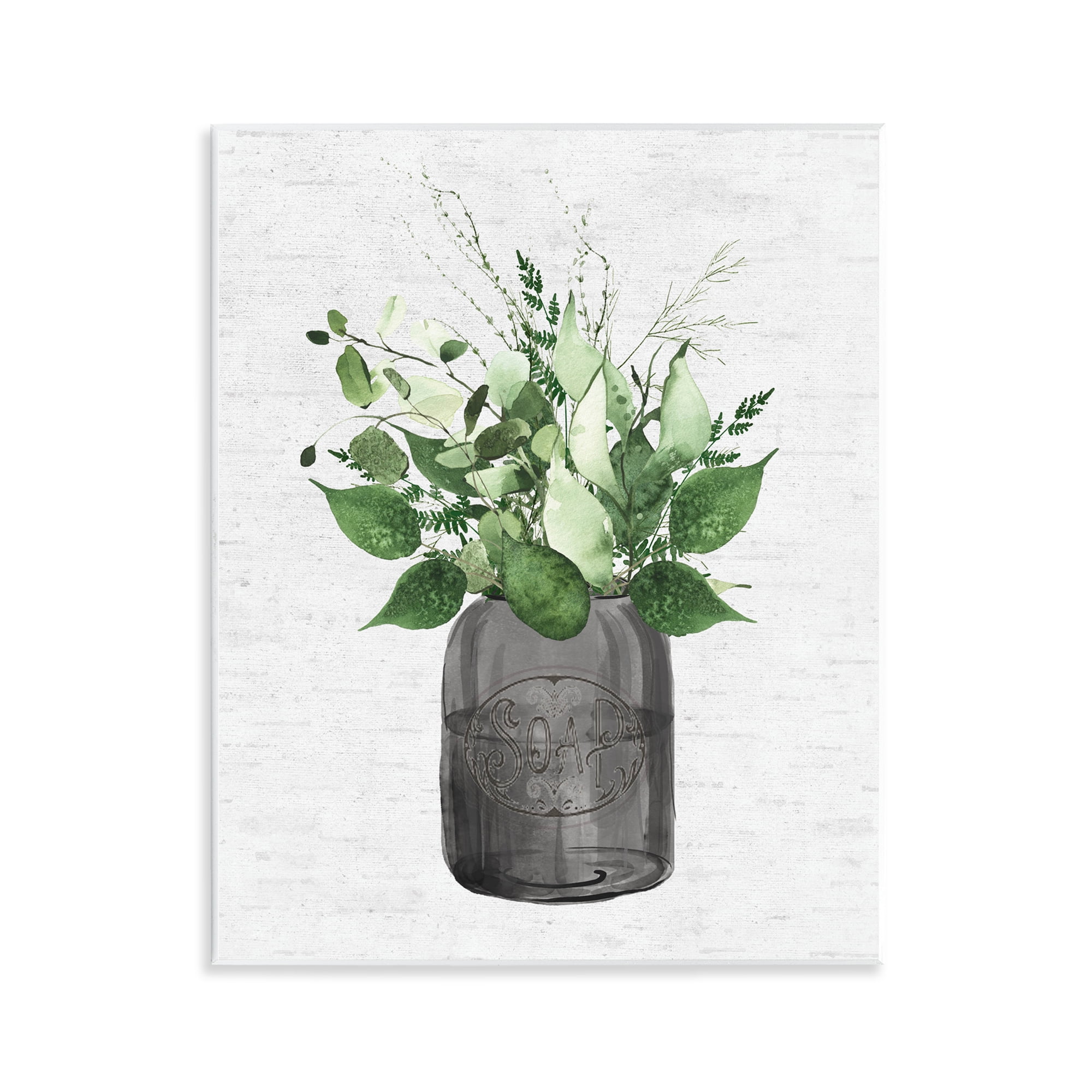 Vintage Soap Jar Herbs Wall Plaque Art, design by Lettered and Lined