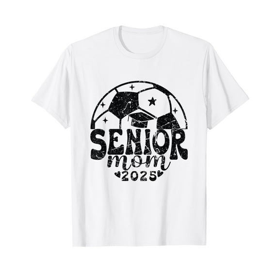 Vintage Soccer Senior Mom Class of 2025 T-Shirt