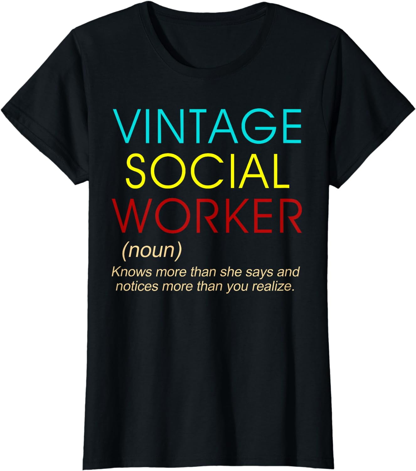 Vintage Social Worker Definition Caseworker Public Servant T-Shirt ...